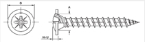 Chipboard screws truss head with flange pozi cross recess